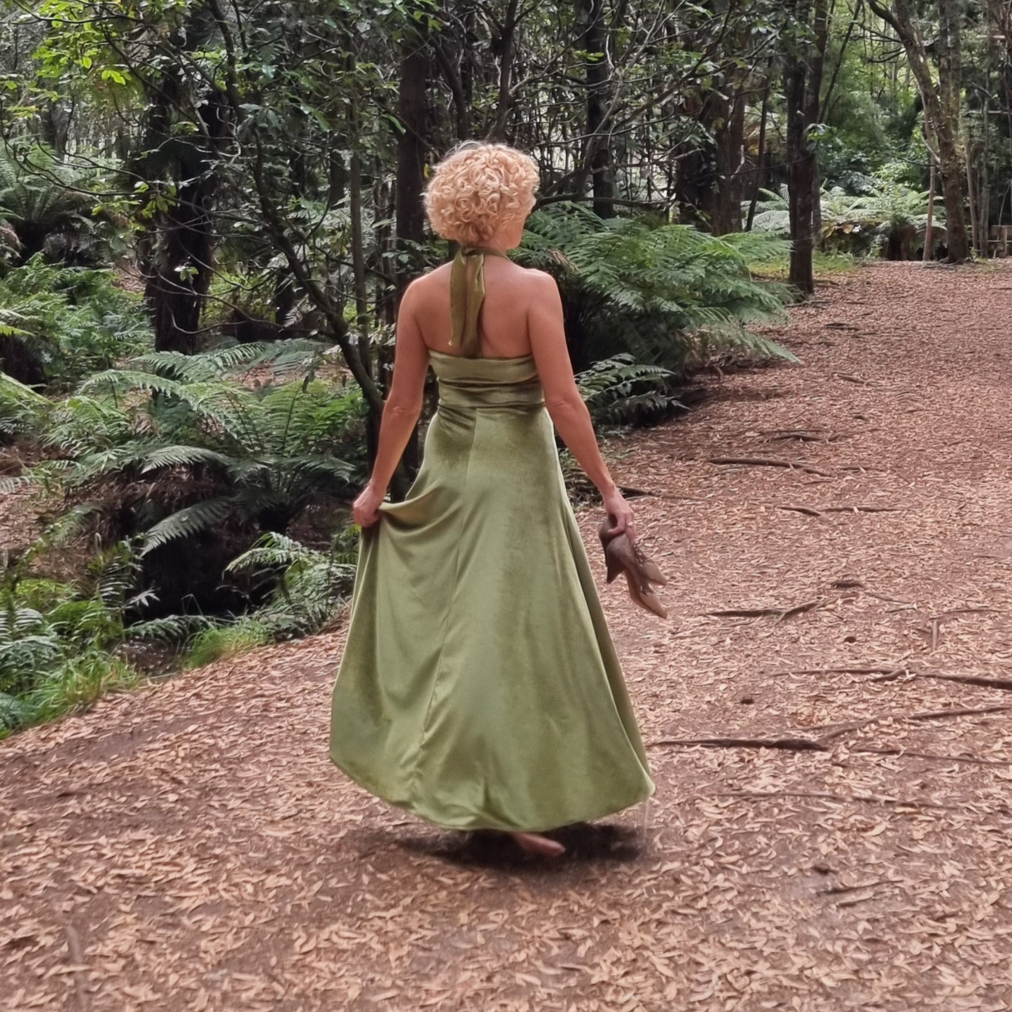 The Forestlight Velvet Dress