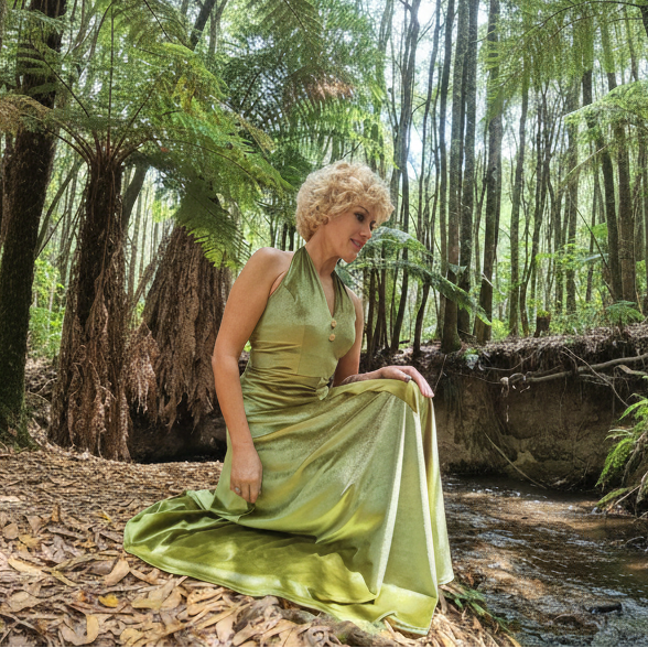 The Forestlight Velvet Dress